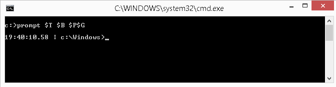 Command Window Prompt Custom Example