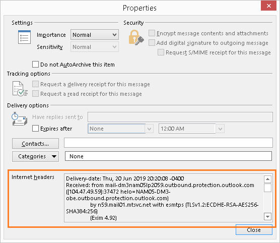 Find Email Headers In Outlook Stashokpromos